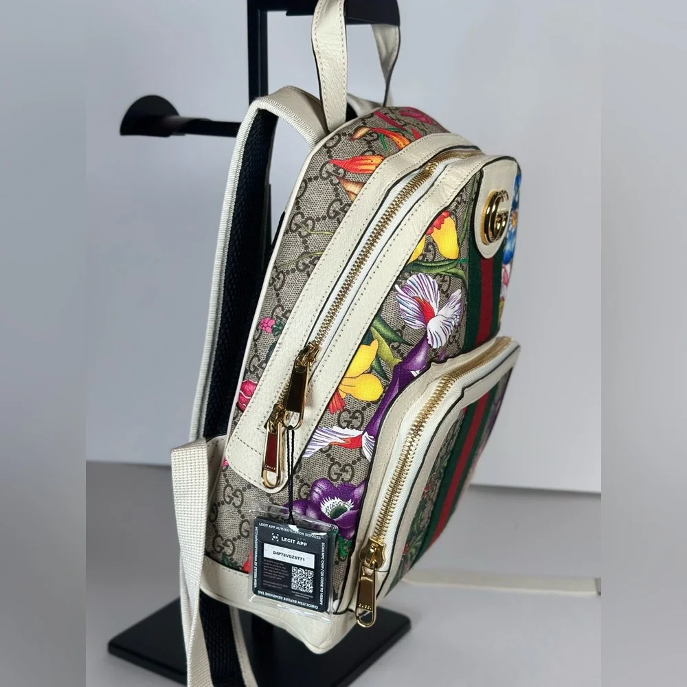 Authentic Gucci Ophidia Blooms GG Backpack
